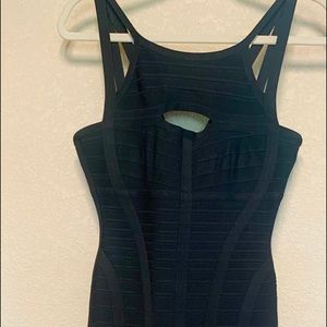 Herve Leger black bandage dress